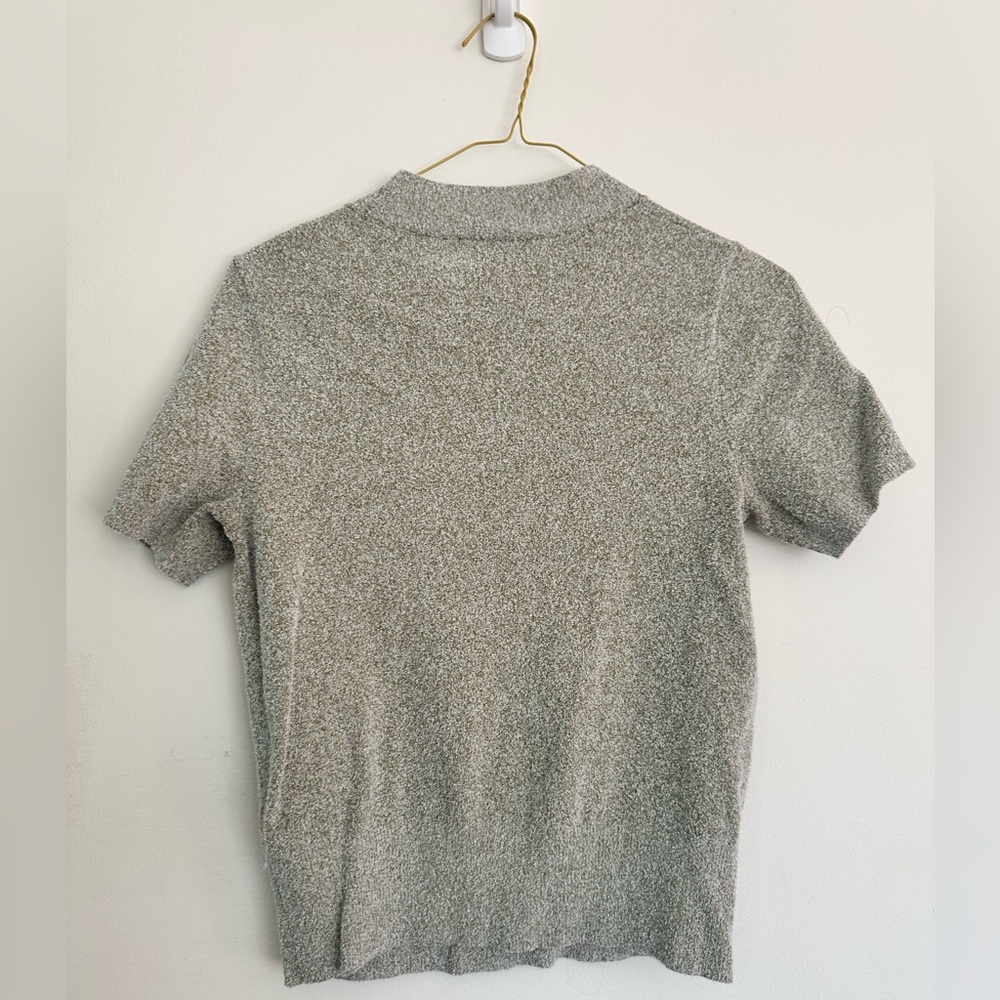 Woven Short Sleeve Sweater Tee Ann Taylor XS - Picture 2 of 4